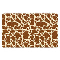 Brown Cow Print Polyester Doormat