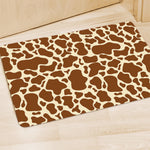 Brown Cow Print Polyester Doormat