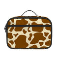 Brown Cow Print Portable Lunch Bag
