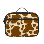 Brown Cow Print Portable Lunch Bag