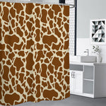 Brown Cow Print Premium Shower Curtain