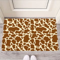 Brown Cow Print Rubber Doormat