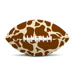 Brown Cow Print Rugby Ball