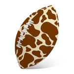 Brown Cow Print Rugby Ball