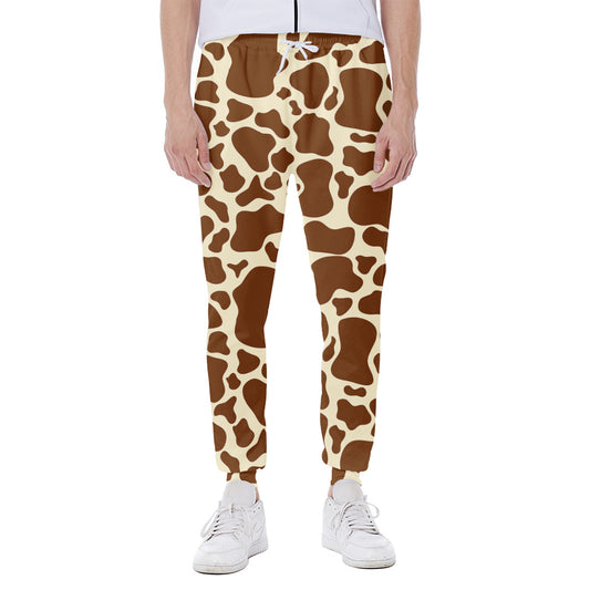 Brown Cow Print Scuba Joggers