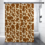 Brown Cow Print Shower Curtain