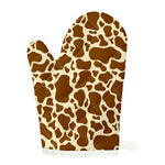 Brown Cow Print Single Oven Mitt