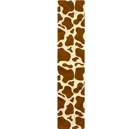 Brown Cow Print Table Runner