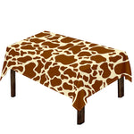 Brown Cow Print Tablecloth