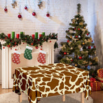Brown Cow Print Tablecloth