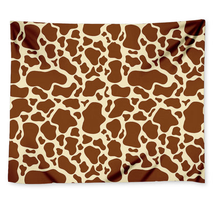 Brown Cow Print Tapestry