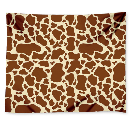 Brown Cow Print Tapestry