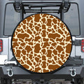 Brown Cow Print Tire Cover