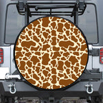 Brown Cow Print Tire Cover