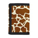 Brown Cow Print Trifold Wallet