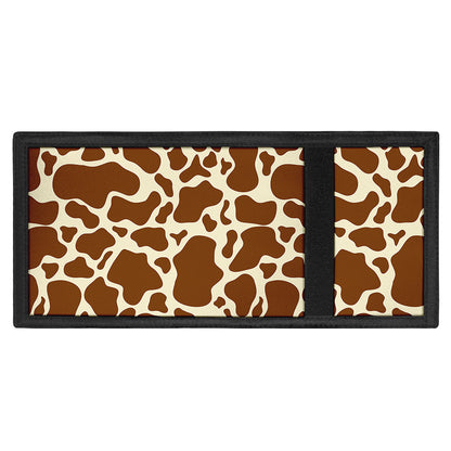 Brown Cow Print Trifold Wallet