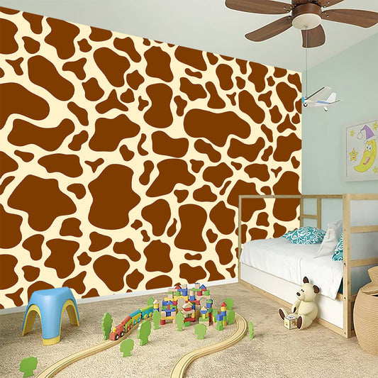 Brown Cow Print Wall Sticker