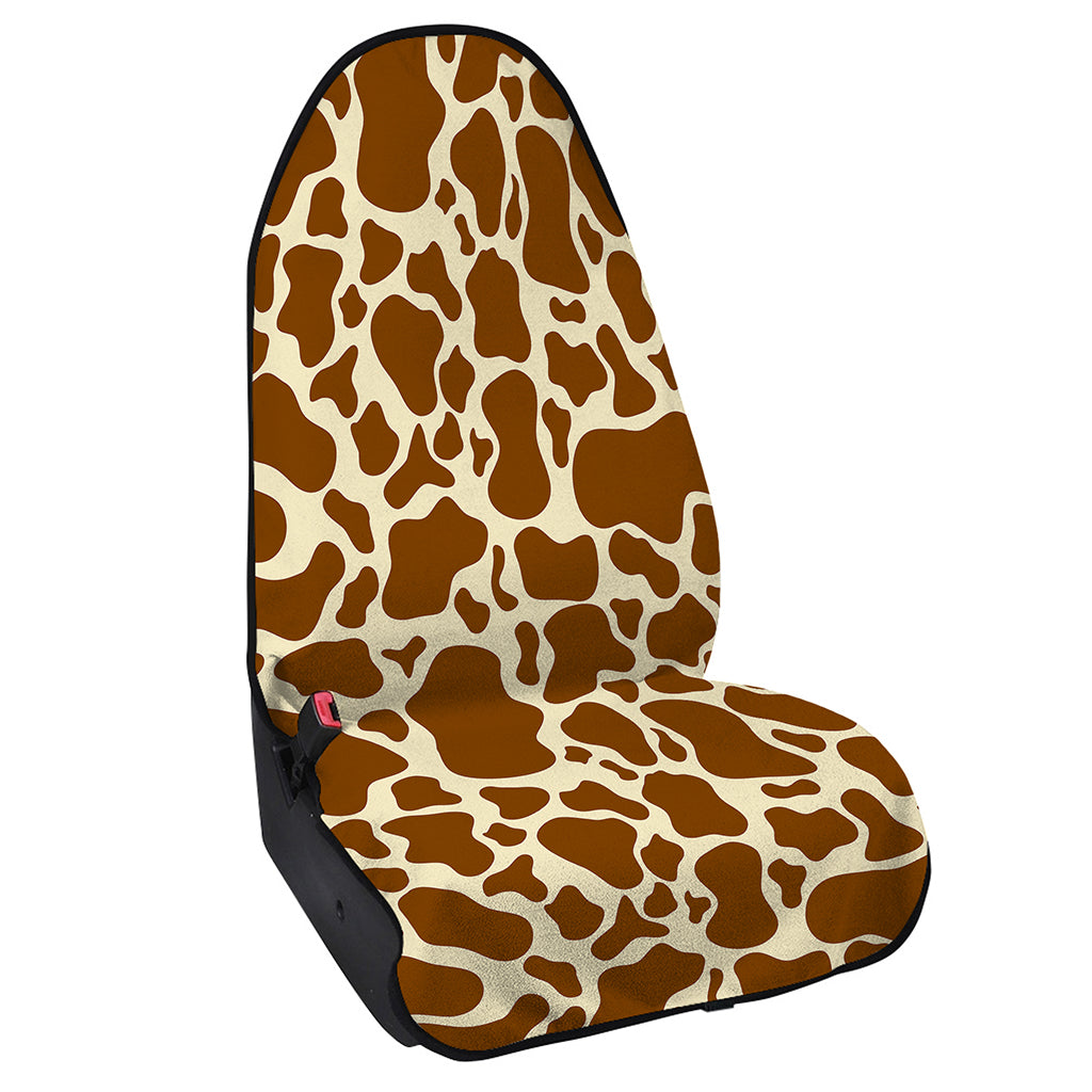 Brown Cow Print Waterproof Car Seat Cover