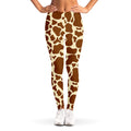 Brown Cow Print Women's Leggings