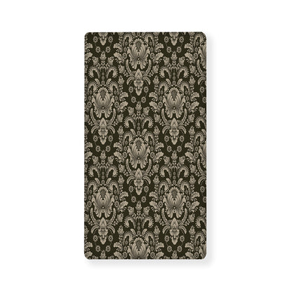 Brown Damask Pattern Print Baby Crib Sheet