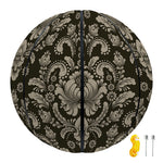 Brown Damask Pattern Print Basketball