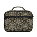 Brown Damask Pattern Print Briefcase Bible Bag