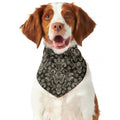 Brown Damask Pattern Print Dog Bandana