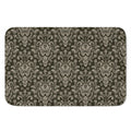 Brown Damask Pattern Print Indoor Door Mat