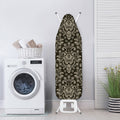 Brown Damask Pattern Print Ironing Board Cover