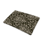 Brown Damask Pattern Print Pet Cooling Mat Cover