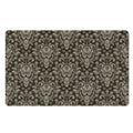 Brown Damask Pattern Print Polyester Doormat