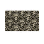 Brown Damask Pattern Print Polyester Flag