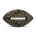 Brown Damask Pattern Print Rugby Ball