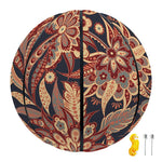 Brown Floral Bohemian Pattern Print Basketball