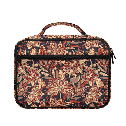 Brown Floral Bohemian Pattern Print Briefcase Bible Bag