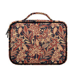 Brown Floral Bohemian Pattern Print Briefcase Bible Bag