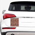 Brown Floral Bohemian Pattern Print Car Sticker