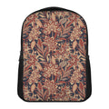 Brown Floral Bohemian Pattern Print Casual Backpack