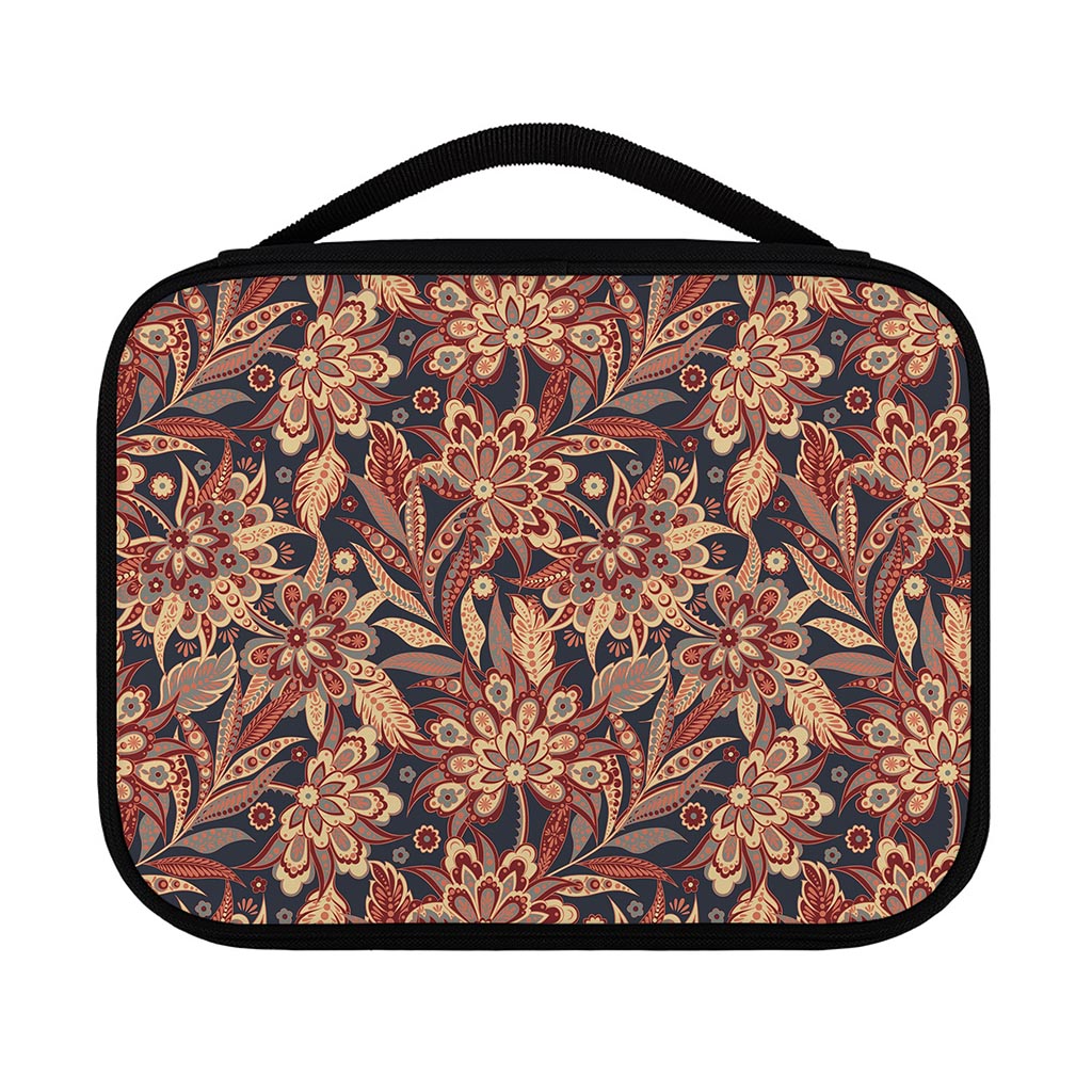 Brown Floral Bohemian Pattern Print Classic Bible Case