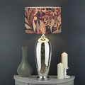 Brown Floral Bohemian Pattern Print Drum Lamp Shade