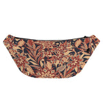 Brown Floral Bohemian Pattern Print Fanny Pack