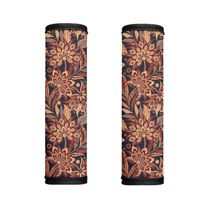 Brown Floral Bohemian Pattern Print Handle Covers