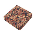Brown Floral Bohemian Pattern Print Outdoor Seat Cushion Cover