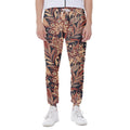 Brown Floral Bohemian Pattern Print Joggers