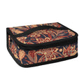Brown Floral Bohemian Pattern Print Small Lunch Bag