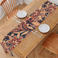 Brown Floral Bohemian Pattern Print Table Runner