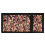 Brown Floral Bohemian Pattern Print Trifold Wallet