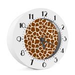 Brown Giraffe Pattern Print Alarm Clock