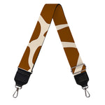 Brown Giraffe Pattern Print Bag Strap