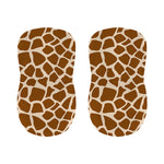 Brown Giraffe Pattern Print Bar Stool Covers